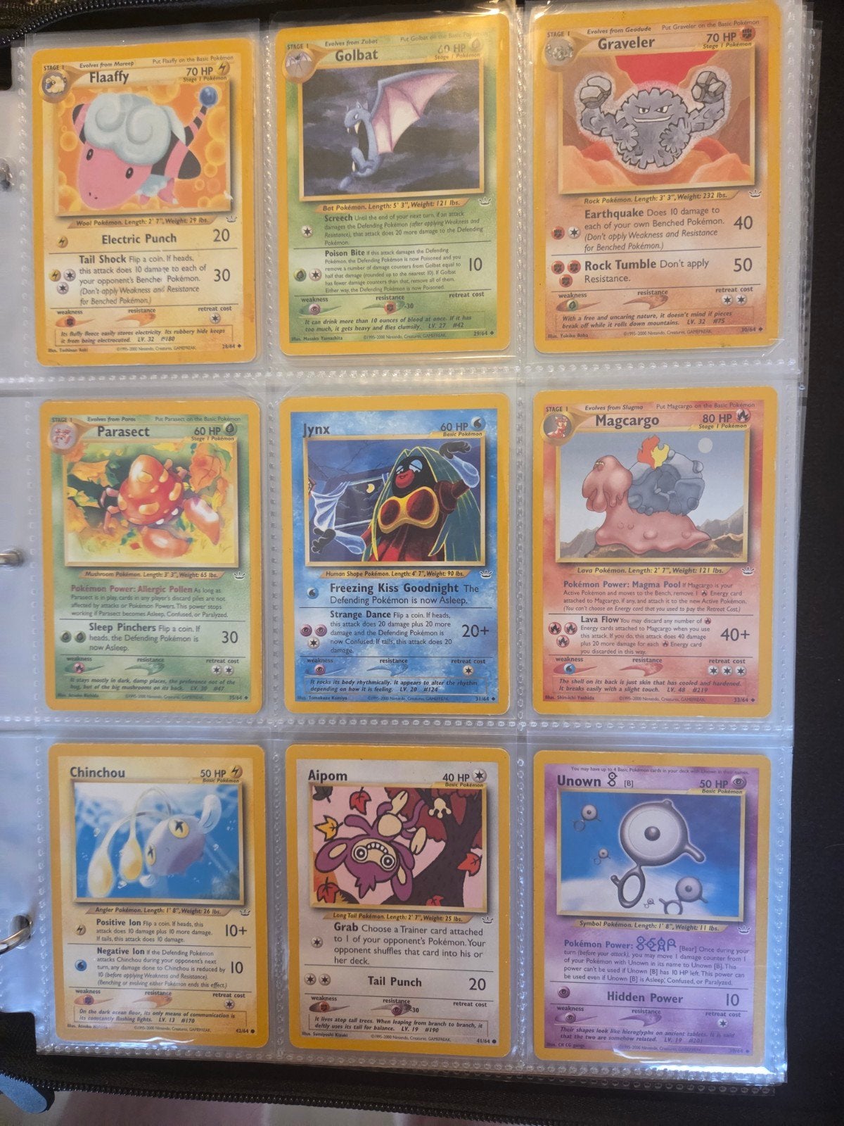 Oude / Vintage Pokémon kaarten Neo Revelation (2001), Hobby en Vrije tijd, Ophalen, Zo goed als nieuw, Meerdere kaarten