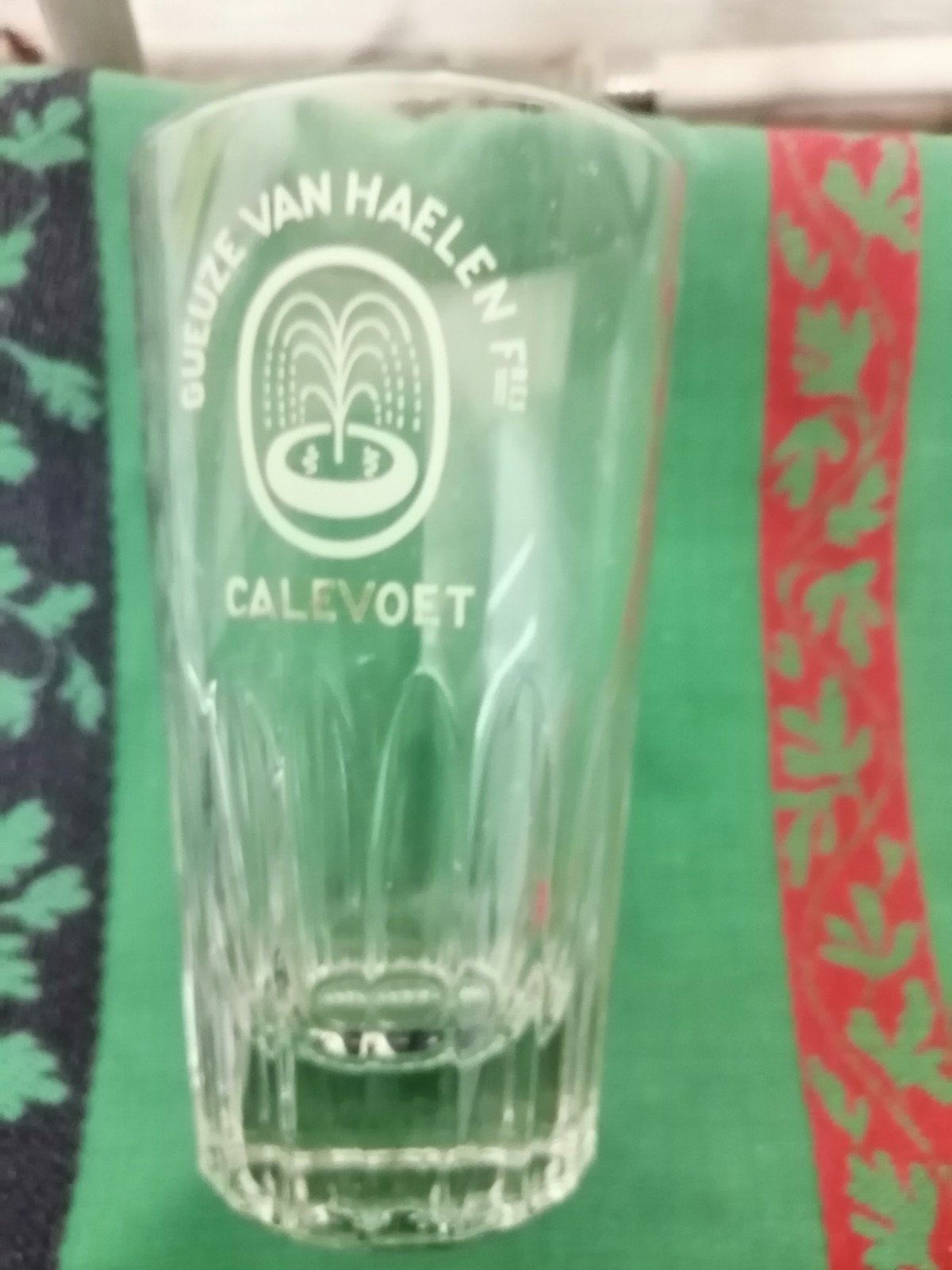 Verre à gueuze Van Haelen - Calevoet, Collections, Enlèvement, Utilisé, Verre à bière