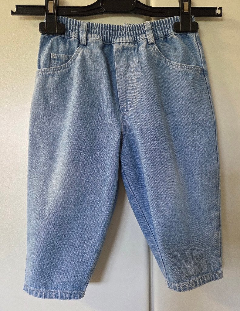 Licht jeansbroekje met elastiek, maat 86, Enlèvement ou Envoi, Comme neuf