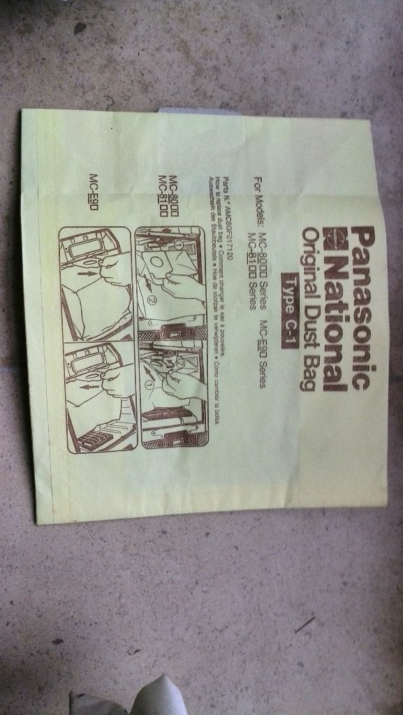 Sacs pour aspirateur des séries MC-80 MC-81 MC-E90 Panasonic, Electroménager, Enlèvement ou Envoi, Neuf