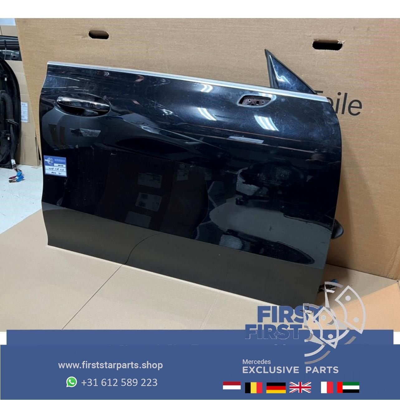 W118 C118 X118 CLA DEUR PORTIER ZWART COMPLEET RECHTSVOOR Me, Auto-onderdelen, Gebruikt, -, Deur, Ophalen of Verzenden