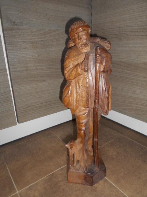 Belle statue en bois - Equateur, Antiquités & Art, Enlèvement ou Envoi, Bois, Statue, 20 - 50 cm