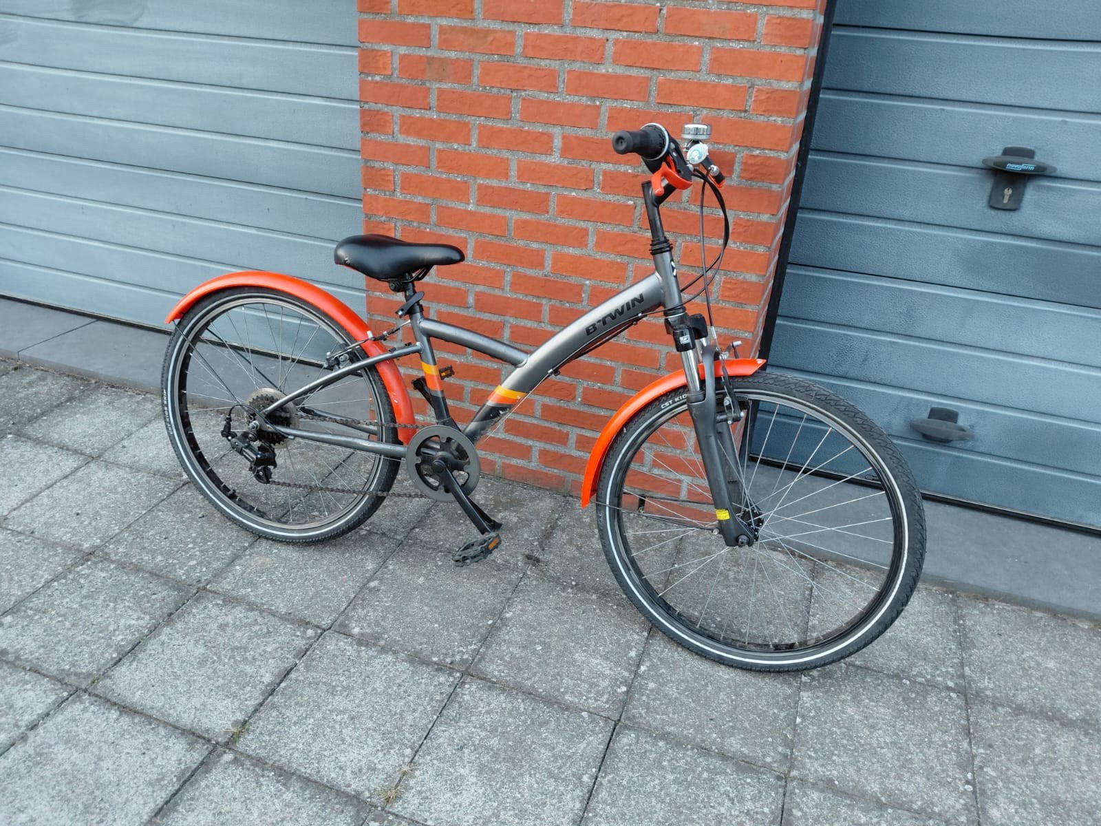 Jongensfiets Btwin, Ophalen, 24 inch, Velgrem, Versnellingen