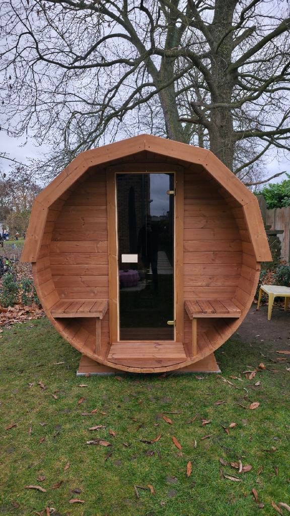 2,5M Barrel Sauna Gratis Levering en Plaatsing, Sport en Fitness, Ophalen of Verzenden