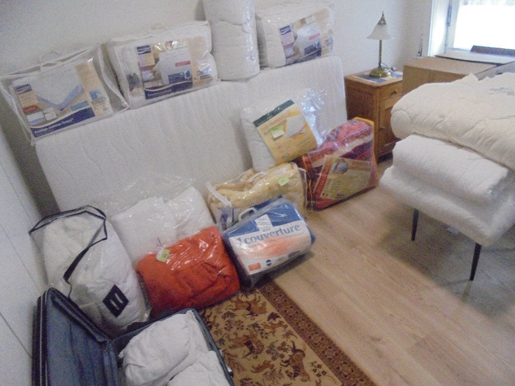 Donsdekens-donsovertrekken-bedspreien-dekens en hoeslakens, Huis en Inrichting, Ophalen, Overige maten, Katoen, Verkoelend