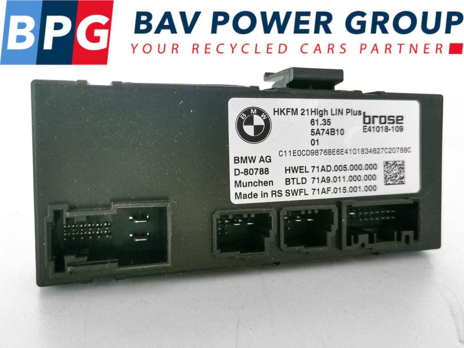 CONTROLE UNITE ACHTERKLEP BMW X5 (G05) (61355A19DB4), Utilisé, BMW, Petuelring 130
80809  München, DE, Bayerische Motoren Werke AG