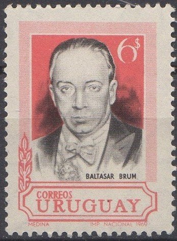 Uruguay - Oude-president Baltasar Brum - 1969, Verzenden