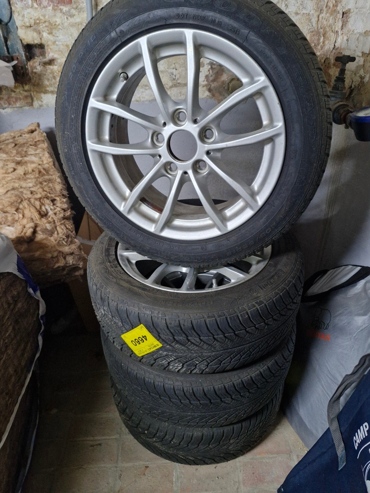 Aluminium 16" velgen met goodyear run en flat banden, Pneus hiver, 16 pouces, Pneu(s), Enlèvement