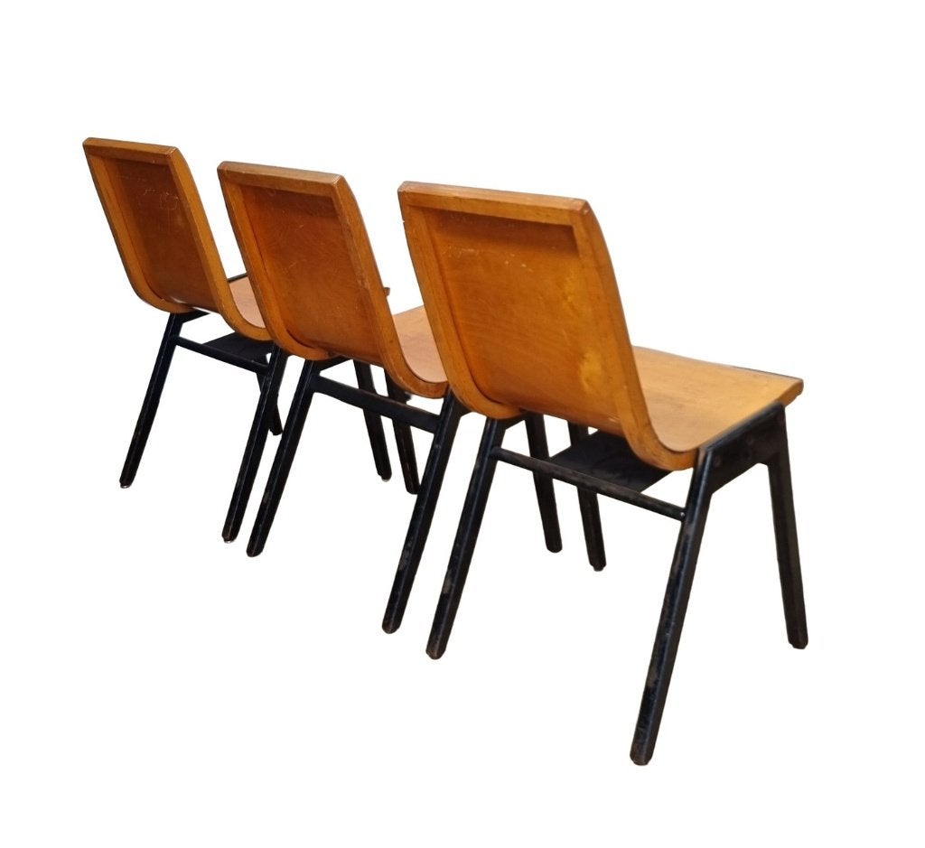 100 Roland Rainer stapelstoelen Wiener Stadhalle 1952, Antiek en Kunst, Ophalen