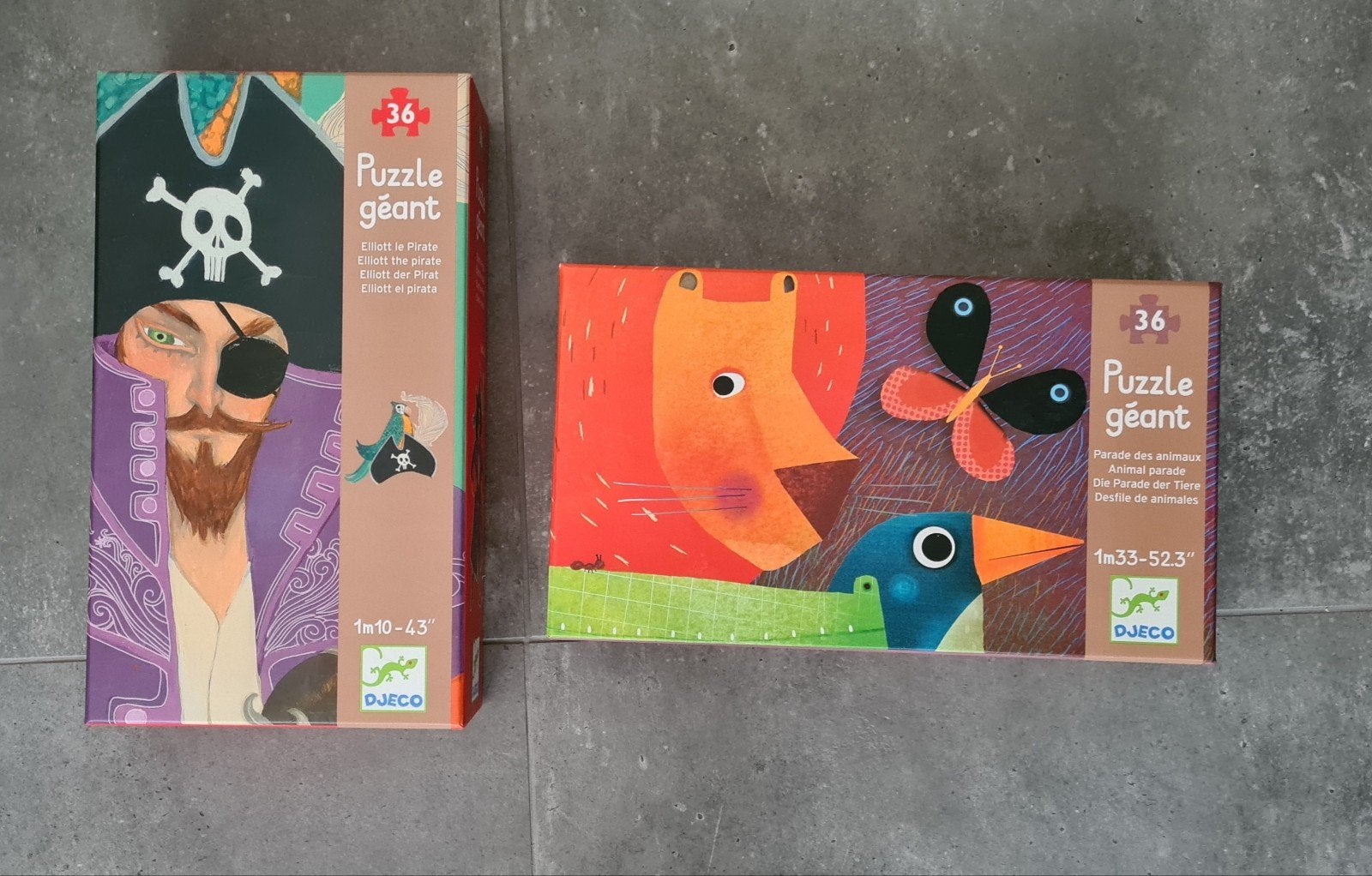 Grote vloerpuzzels djeco 36 stukken, Ophalen