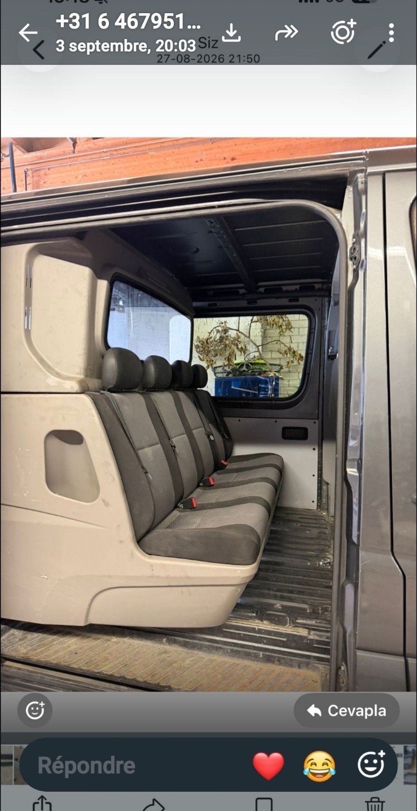 cloison double cabine mercedes sprinter 906 907, Ophalen of Verzenden