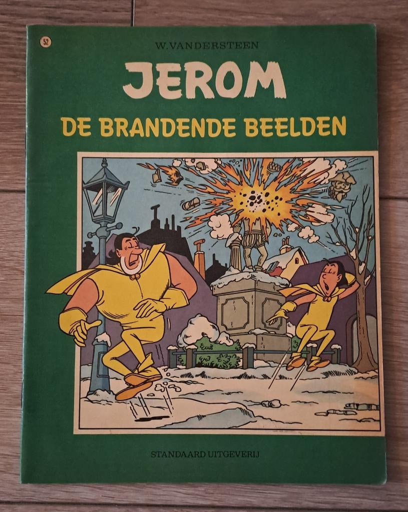 52 - Jerom - De Brandende Beelden, Boeken, Gelezen, Willy Vandersteen, Eén stripboek, Ophalen of Verzenden