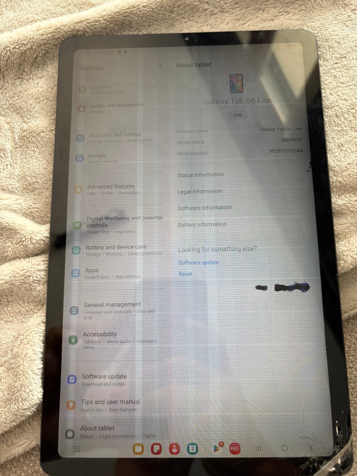 Samsung s6 lite, Computers en Software, Android Tablets, 9 inch, Gebruikt, S6 lite, Ophalen of Verzenden