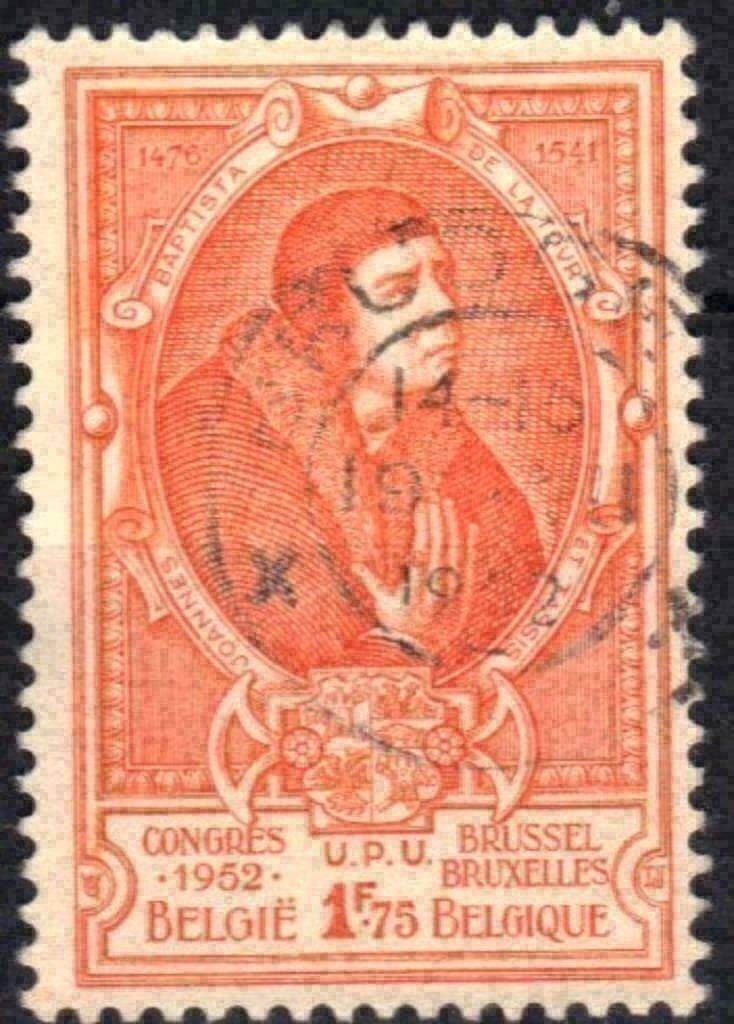 Belgie 1952 - Yvert/OBP 881 - Jean Baptiste de Tassis (ST), Verzenden, Gestempeld, Gestempeld
