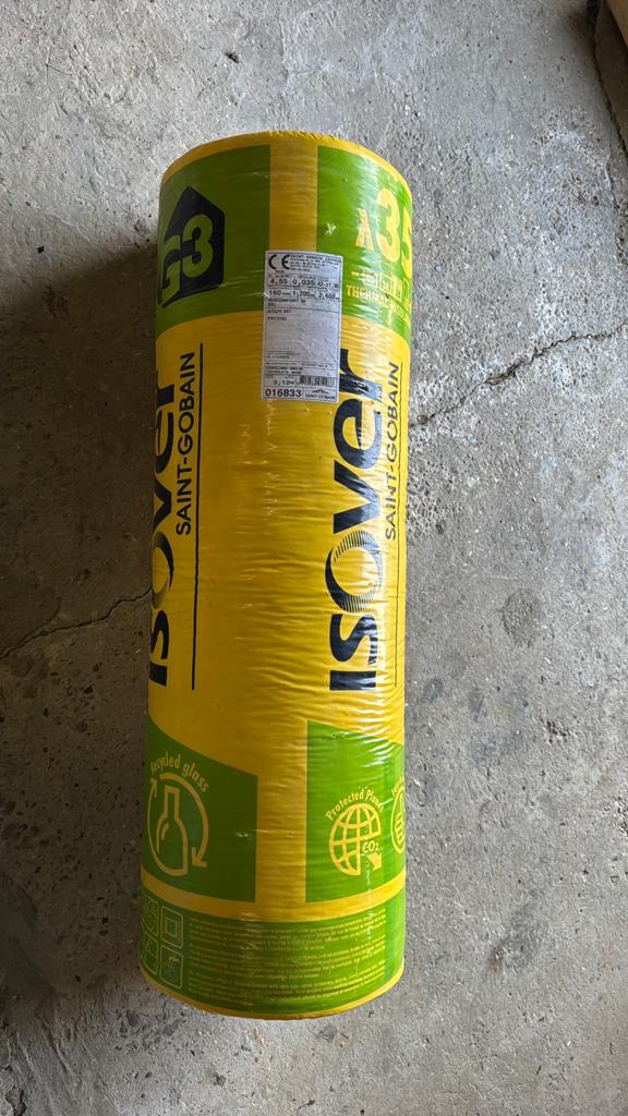 Isoconfort 35, Doe-het-zelf en Bouw, 12 cm of meer, Zo goed als nieuw, Minder dan 5 m², Glaswol