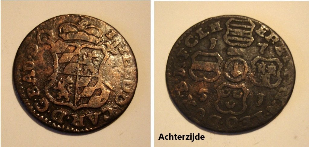 1 Liard Liège 1751 Theodoor de Bavaria, Timbres & Monnaies, Envoi, Bronze, Monnaie en vrac