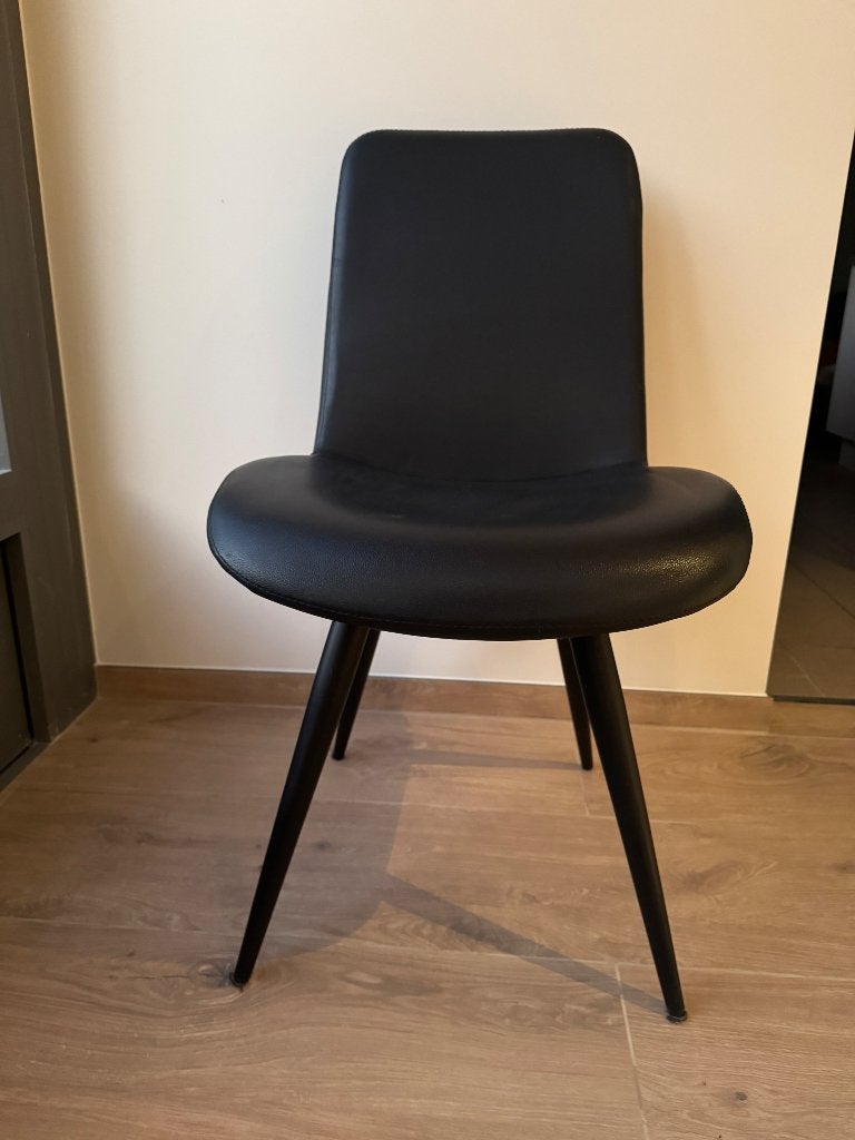Eetkamerstoelen, Huis en Inrichting, Ophalen, Gebruikt, Zwart, Vier