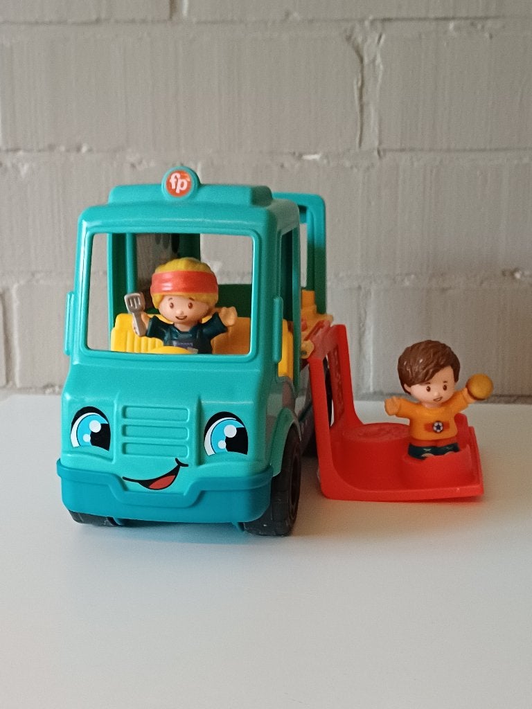 Little People foodtruck, Kinderen en Baby's, Speelgoed | Fisher-Price, Ophalen, Zo goed als nieuw, Auto of Voertuig, Met geluid