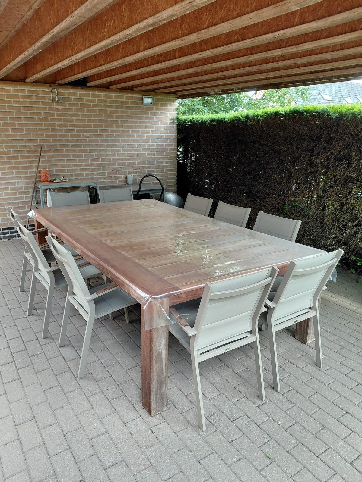 Tuinset, Ophalen, Meer dan 8 zitplaatsen, Teakhout, Zo goed als nieuw