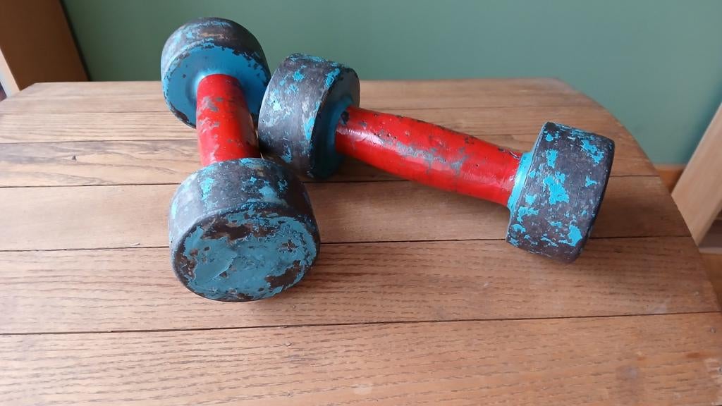 Vintage halters, Sport en Fitness, Fitnessmaterialen, Ophalen of Verzenden