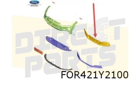 Ford Mustang Mach-E (4/21-) inzet voorbumper (te spuiten) Or, Auto-onderdelen, -, -, Nieuw, Ford