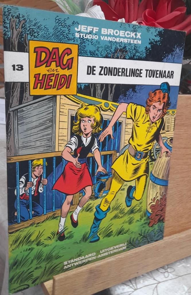 dag en heidi nr 13‘’ de  zonderlinge tovenaar'' zeldzaam, Gelezen, Willy Vandersteen, Eén stripboek, Ophalen of Verzenden