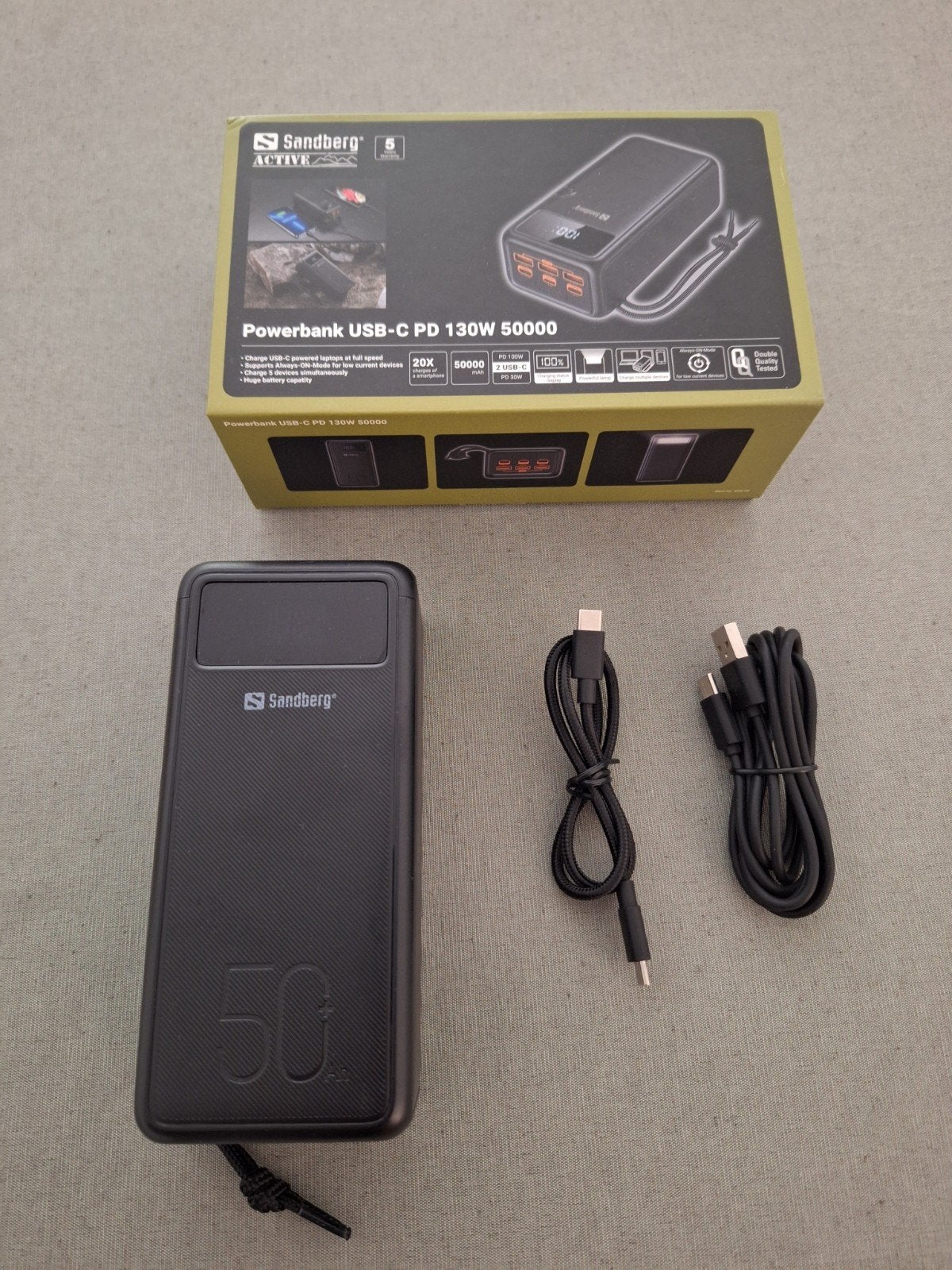 Sandberg powerbank 50.000mAh, Ophalen, Sandberg