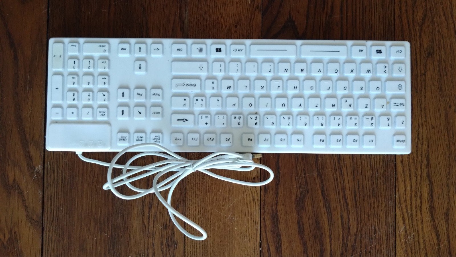clavier AZERTY étanche, Computers en Software, Ophalen of Verzenden, Azerty, Gebruikt, Bedraad