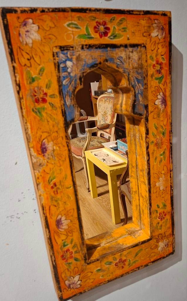 MAGNIFIQUE MIROIR ORIENTAL DIMENSIONS 48X28CM, Enlèvement ou Envoi, Autres types