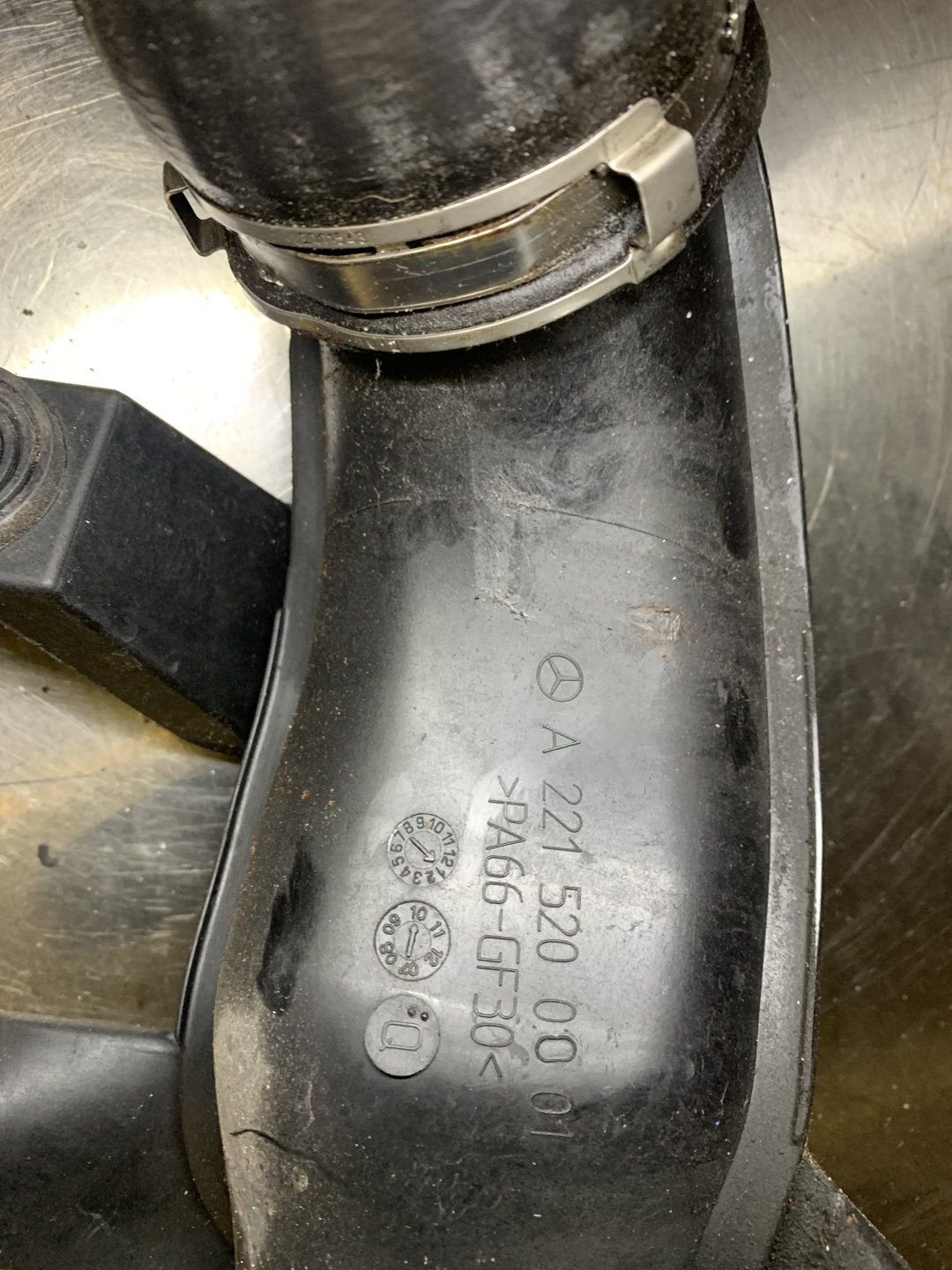 Mercedes-Benz S-klasse W221 turboslang A2215200001, Gebruikt, -, Ophalen of Verzenden, -