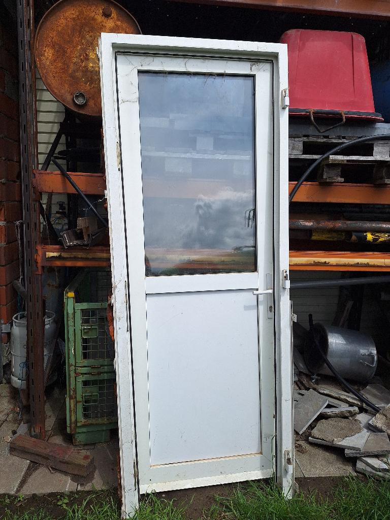 raam en deur wit, Doe-het-zelf en Bouw, Deuren en Vliegenramen, Ophalen, Kunststof, Gebruikt, 80 tot 100 cm