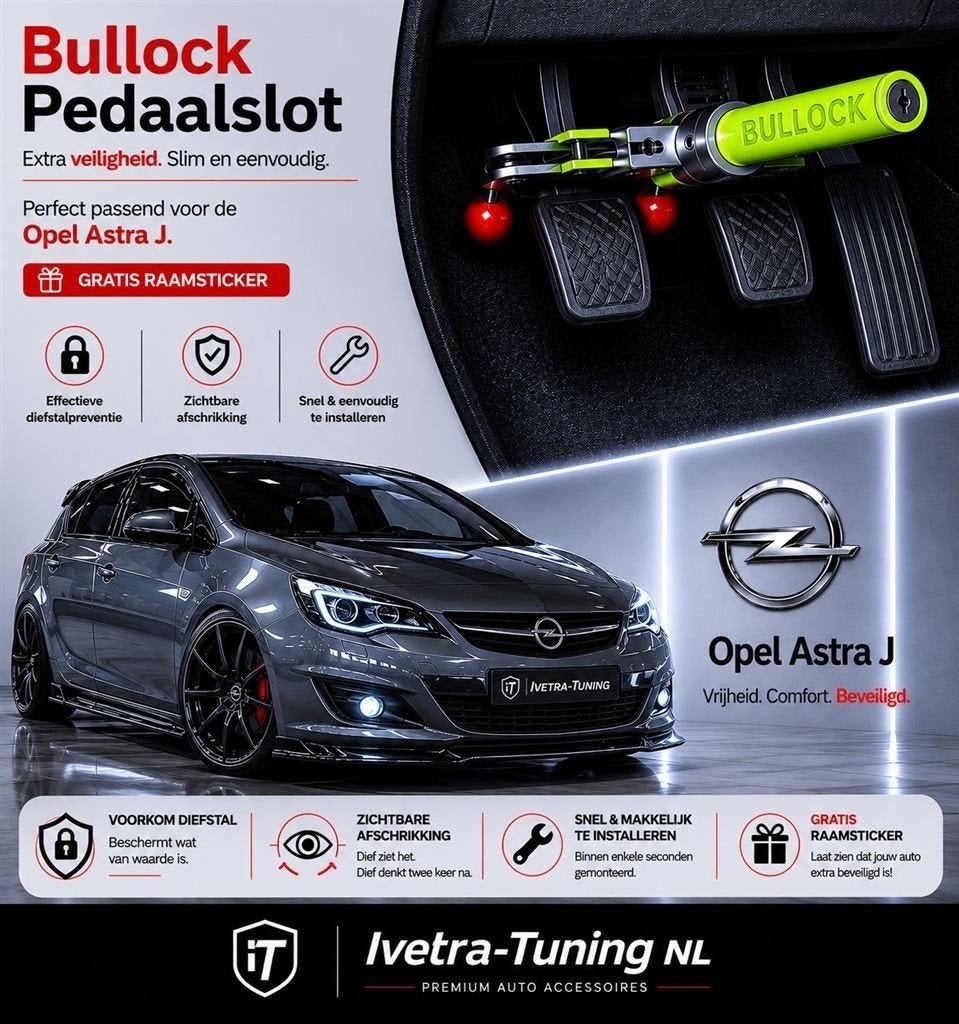 Pedaalslot Opel Astra J | Beveiliging Opel Astra J, Enlèvement ou Envoi, Neuf