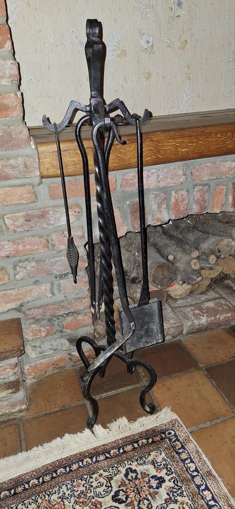Ijzere open haard gereedschap, Huis en Inrichting, Haarden, Ophalen