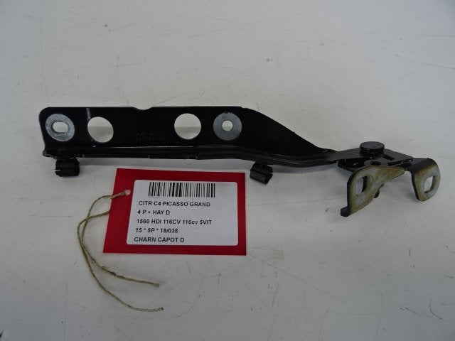 CHARNIERE DE CAPOT DROIT C4 Grand Picasso (3A) (9676115080), Citroën, Mevr. I. Hauben, Utilisé, Rue de l'Espoir 34 34
4030  GRIVEGNÉE, BE