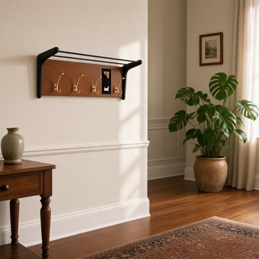 Porte-manteau vintage en bois, Enlèvement ou Envoi, Utilisé