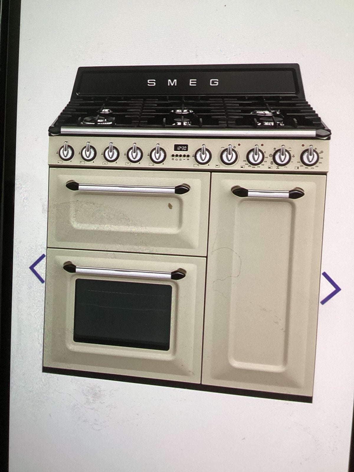 Smeg fornuis, Ophalen, Nieuw