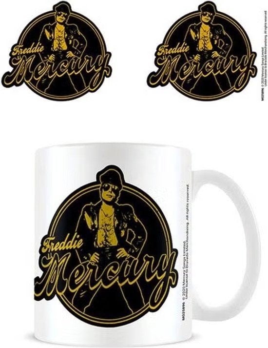 Queen Freddie Mercury - Biker - Mok officiële merchandise, Ophalen of Verzenden, Nieuw
