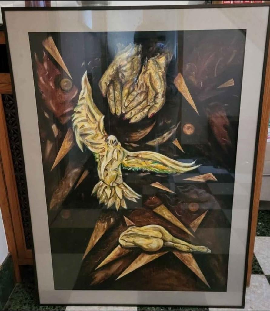 Schilderij 117x87x4cm, Ophalen