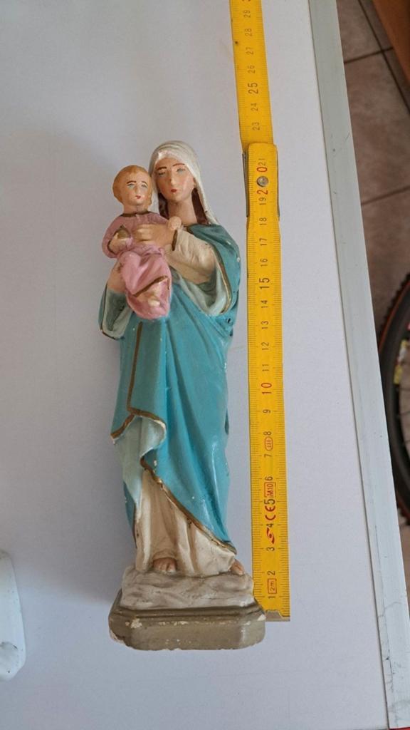 2 oude religieuze beeldjes zie alle foto's, Antiek en Kunst, Ophalen of Verzenden