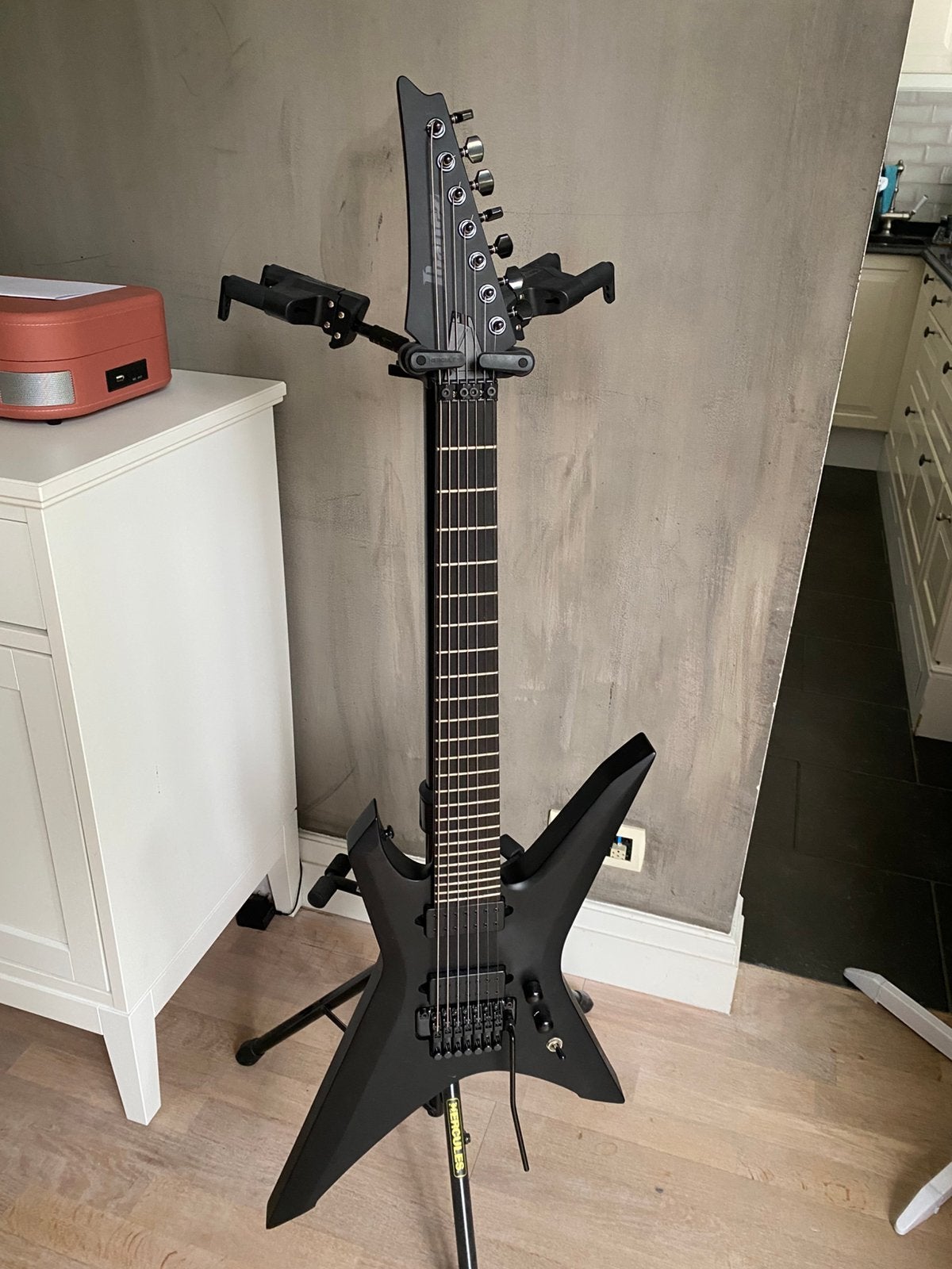 Black label Ibanez Xiphos 7 string guitar, Ophalen, Gebruikt