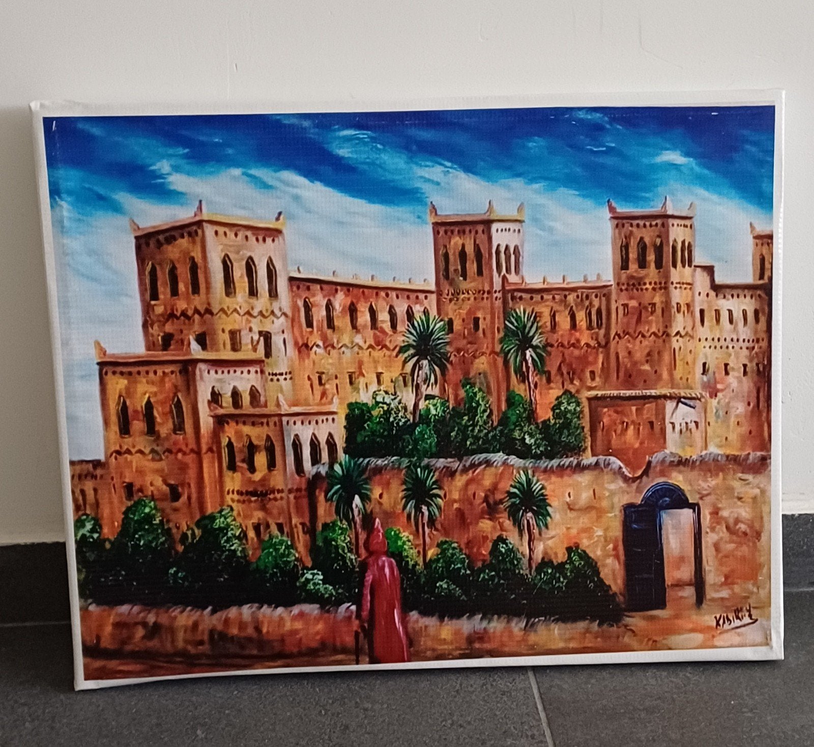 schilderij, 52  42 cm, Ophalen
