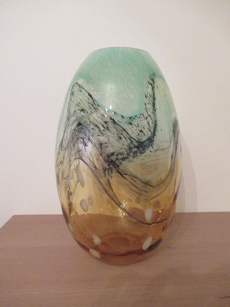 vaas-design-mondgeblazen glas-Murano-stijl-VINTAGE, Enlèvement ou Envoi