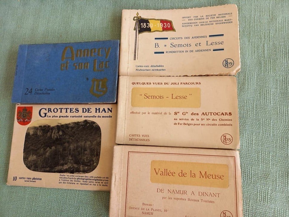 Oude postkaarten België en Frankrijk., Verzamelen, Ophalen