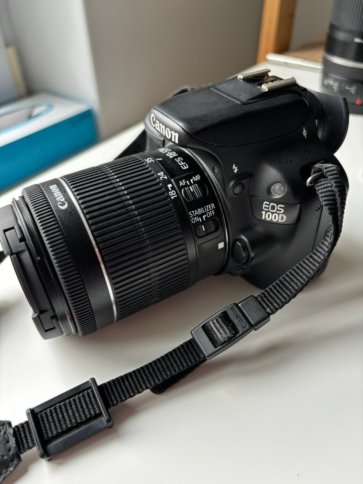 Canon EOS 100D avec objectif 18-55, Enlèvement, Comme neuf, Carte mémoire, Canon