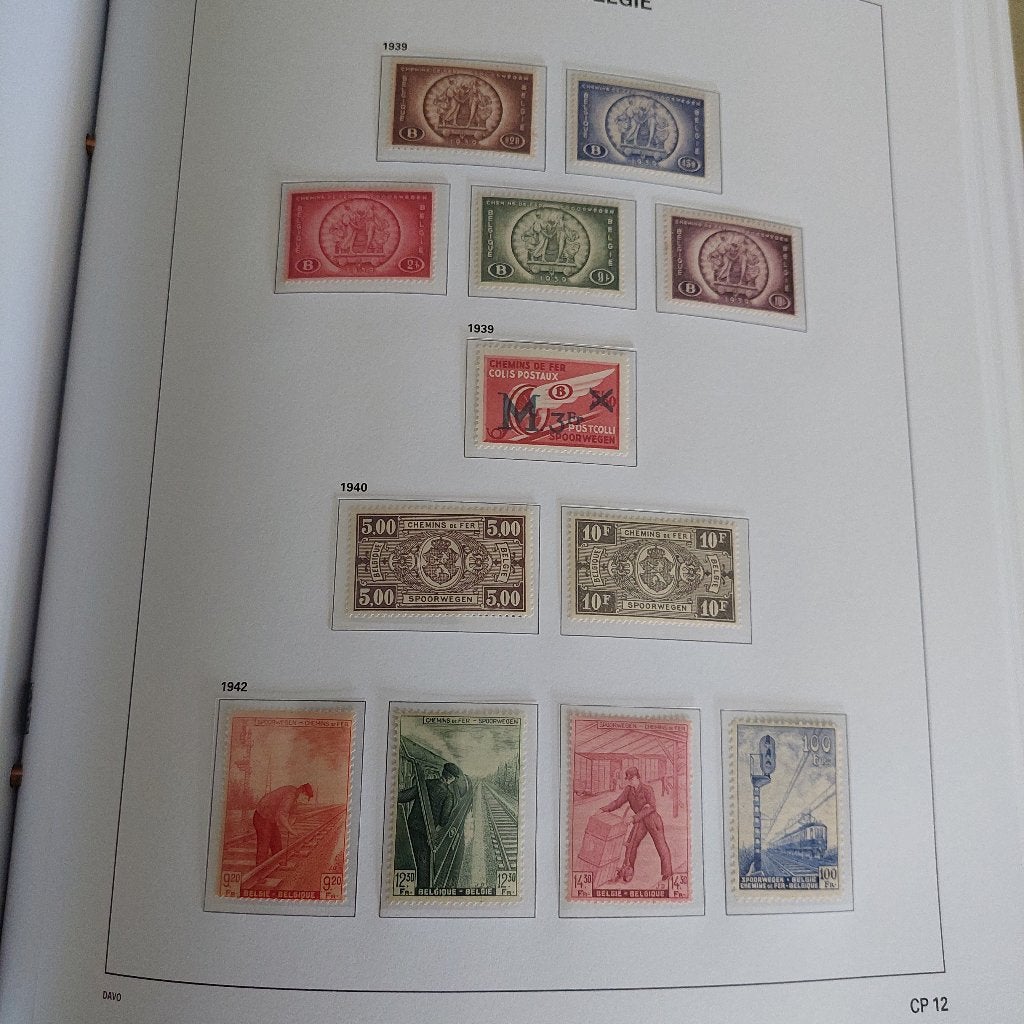 Spoorwegzegels en postpakketzegels België 1939/1948, Ophalen of Verzenden, Zonder stempel, Postfris, Treinen