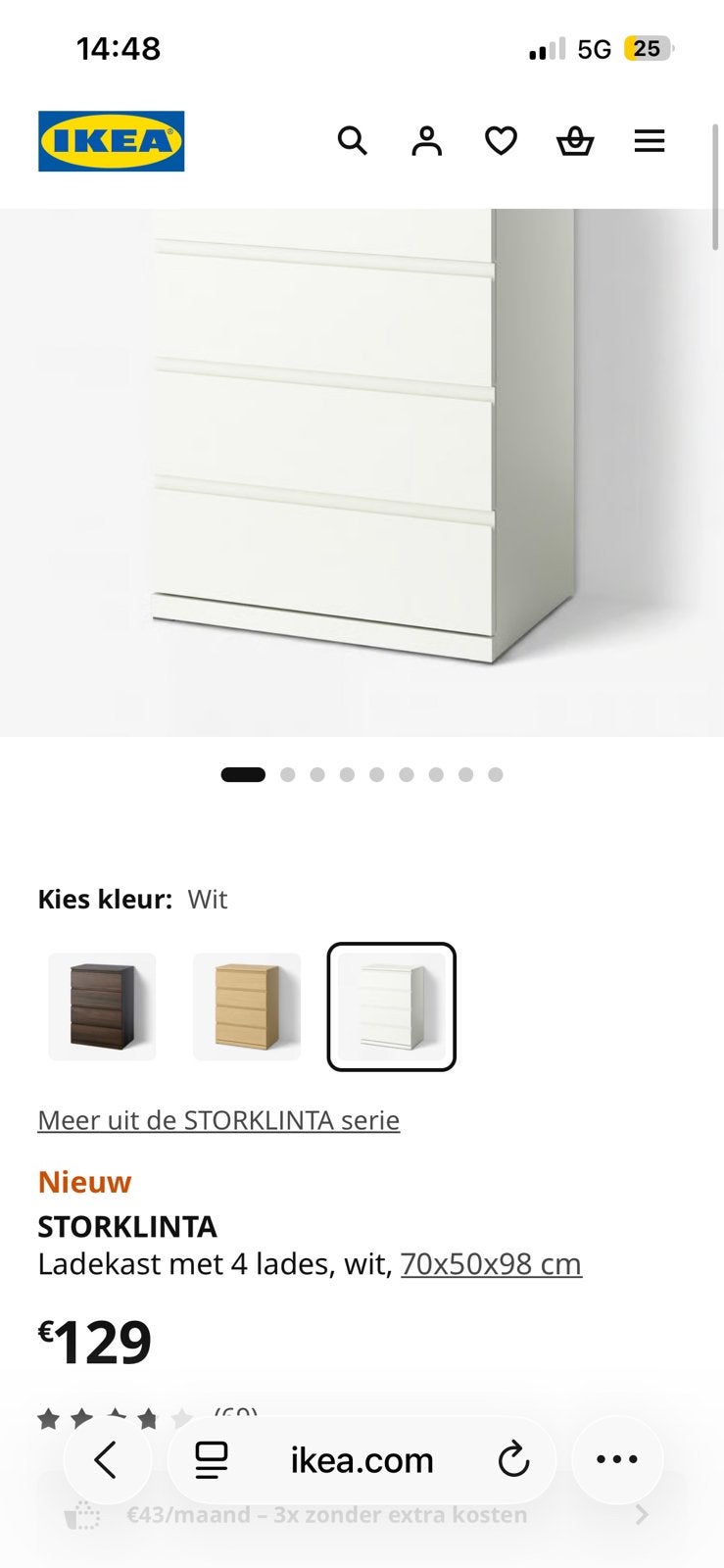 Storklinta kast comode kast, Ophalen, Zo goed als nieuw
