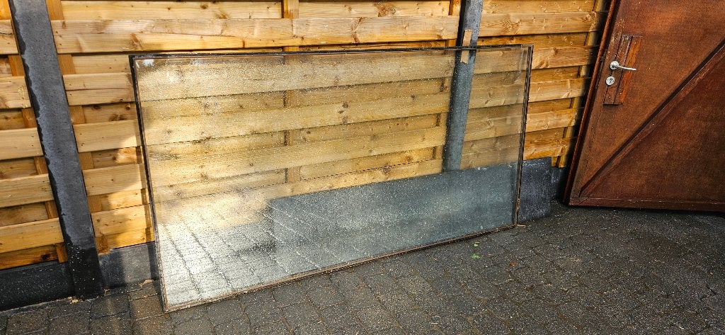 glas (raam)  gratis, Ophalen, Gevelraam of Ruit, Gebruikt, 80 tot 120 cm