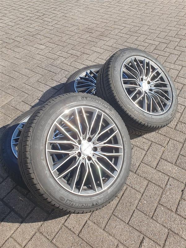 5/112 "Monaco" wielen met winterbanden "Michelin"R-18, Auto-onderdelen, Banden en Velgen, Ophalen, 18 inch, Gebruikt, 255 mm