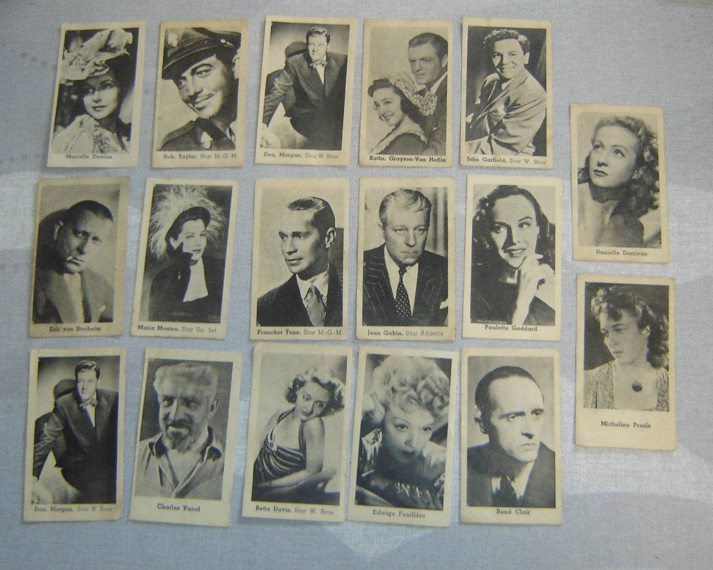 Chromos Filmstars Chocolate ABONNE Merksem 17st, Gebruikt, Verzenden, Voor 1940, Prent