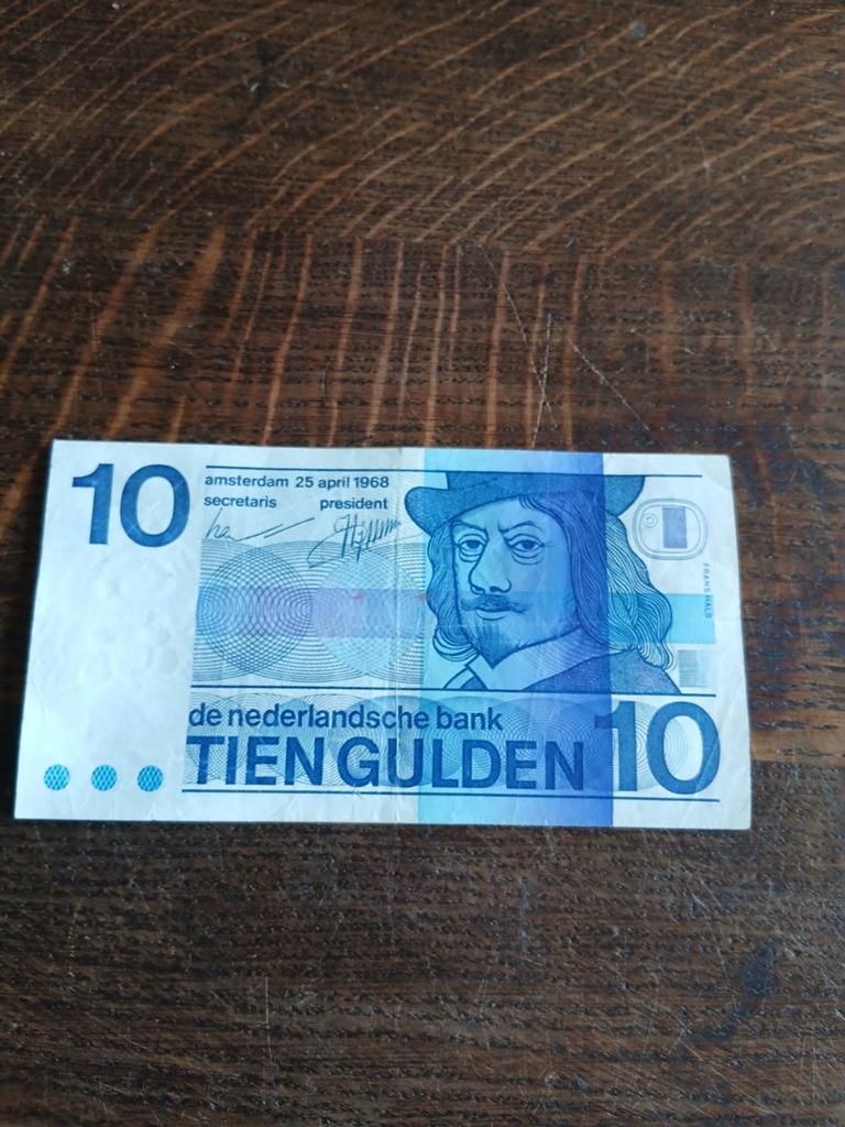 10 gulden 1968 Nederland, Postzegels en Munten, Bankbiljetten | Nederland, Ophalen of Verzenden, 10 gulden